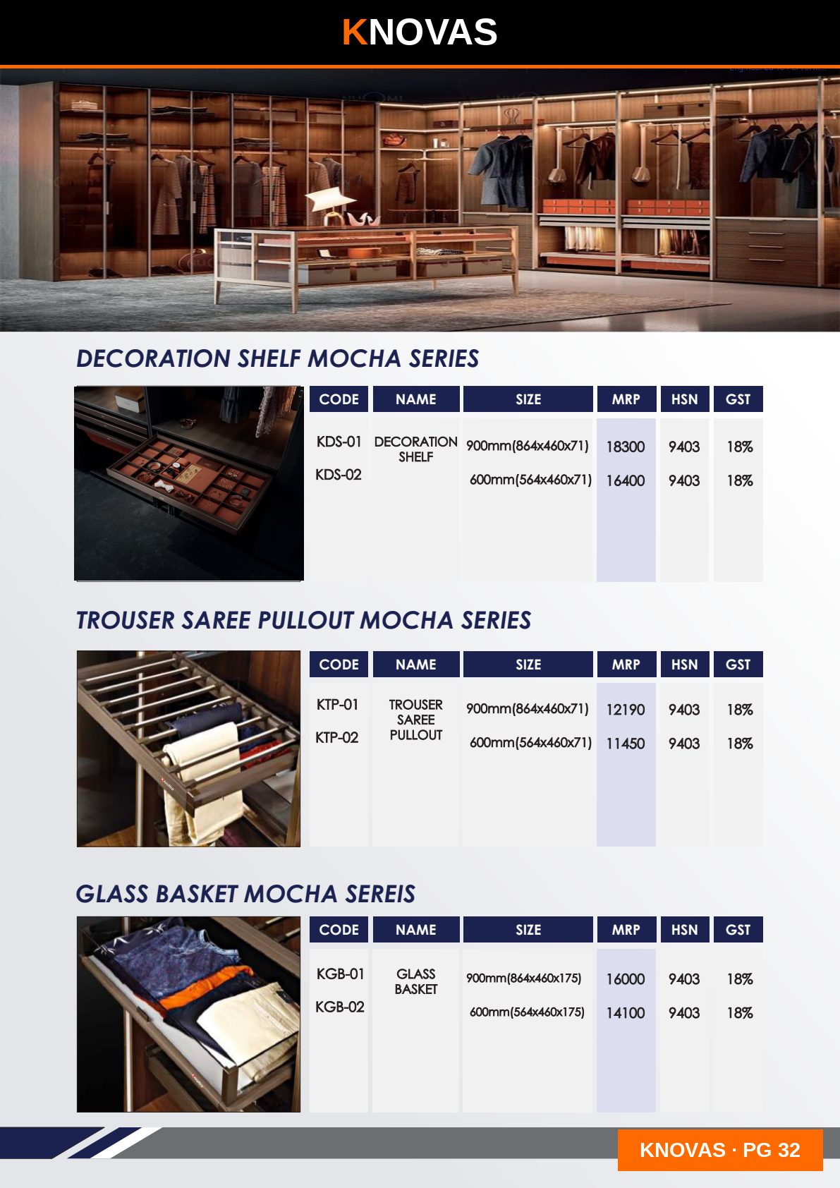 WARDROBE ACCESSORIES — catalogue page 1