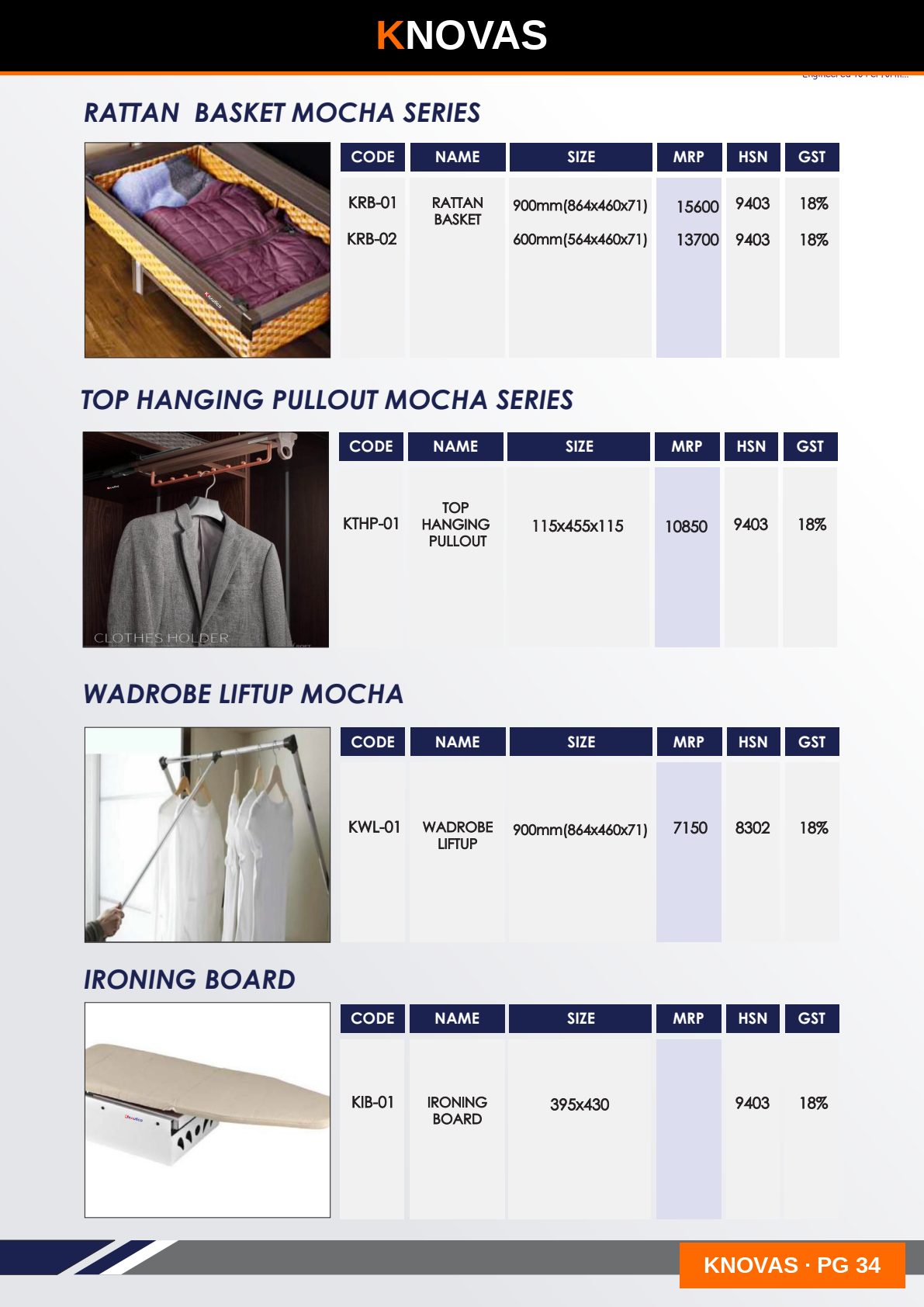 WARDROBE ACCESSORIES — catalogue page 3