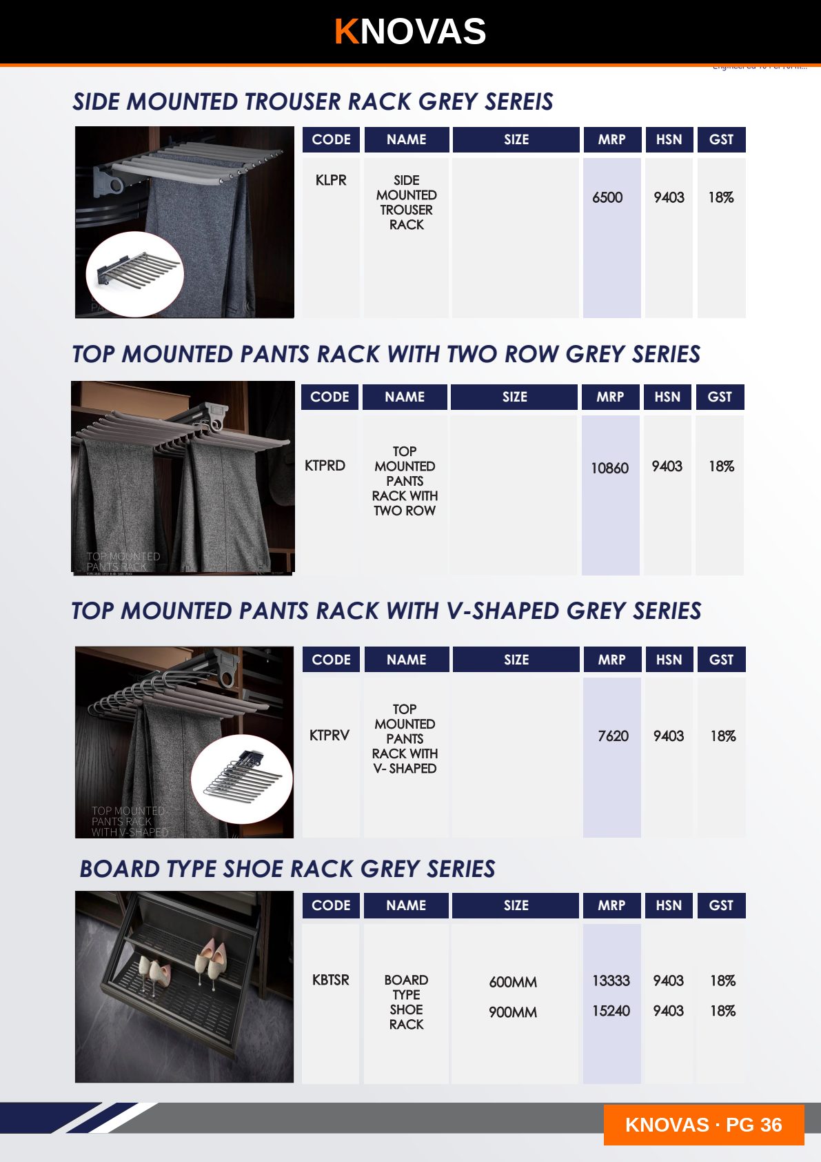 WARDROBE ACCESSORIES — catalogue page 5