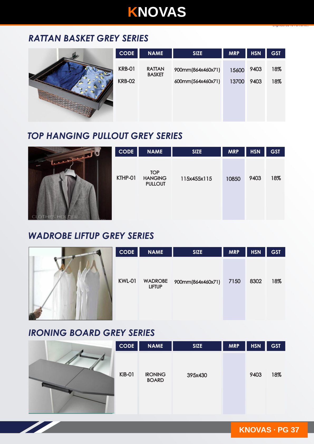 WARDROBE ACCESSORIES — catalogue page 6