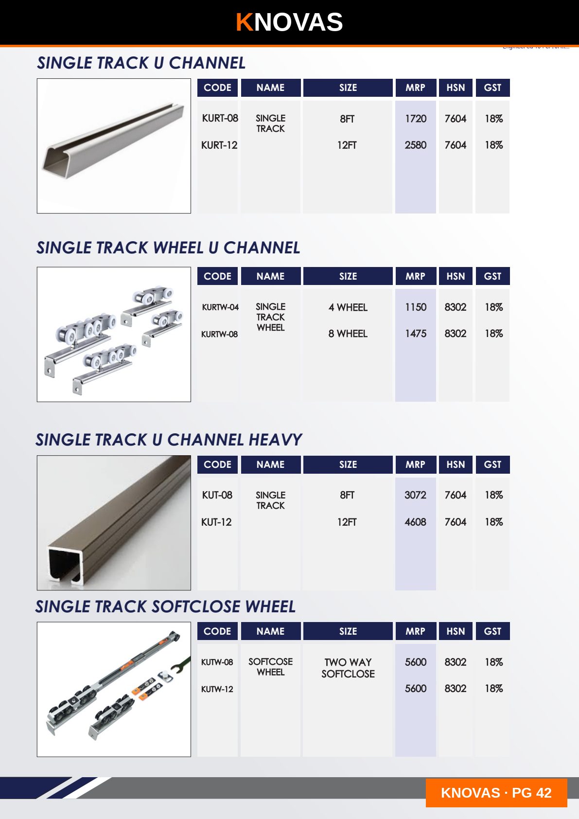SLIDING SERIES — catalogue page 2